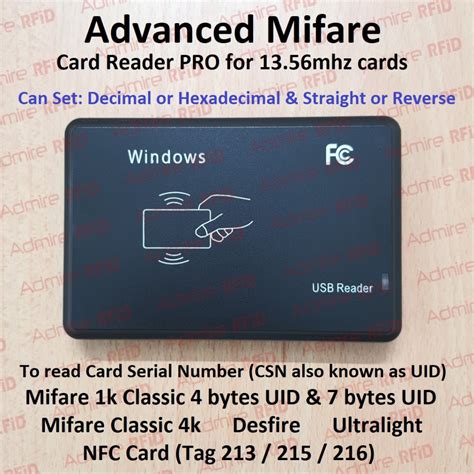 MIFARE card reader uid 4